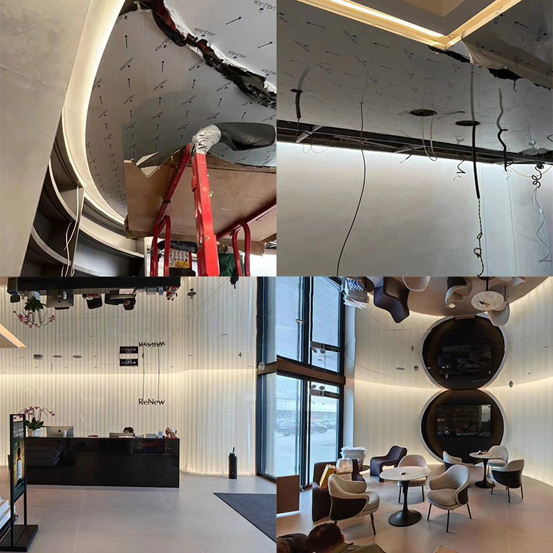 美容院鏡面吊頂該如何裝修設計